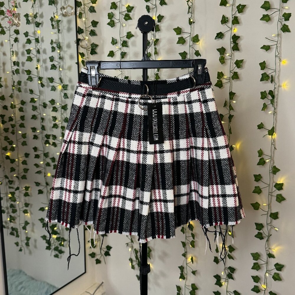 Current Mood Plaid Skirt Dolls Kill NWT